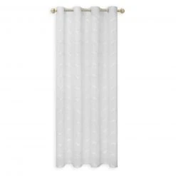 homara Ösenvorhang - weiß gemustert - 140x245 cm