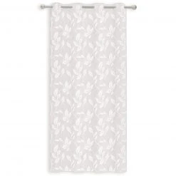 Ösenschal - Silber - 140x245 cm | Blickdichte Gardinen & Vorhänge