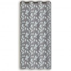 Ösenschal Grau 140x245 cm - Blickdichte Gardine für modernes Wohnen