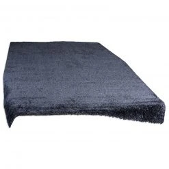 Homara Shaggy Teppich - Grau - 80x150 cm - Weicher Hochflor Teppich für Wohnzimmer, Schlafzimmer