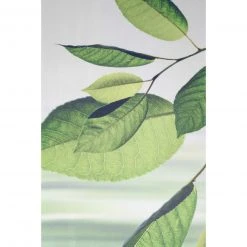 Flächenvorhang Blätter - Weiß-Grün - 60x245 cm - Moderner Schiebevorhang -Heimtextilien Verkäufe 2004001300 03 1600Wx1600H