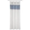 Schlaufenschal weiß-blau - 135x245 cm - Leichter Vorhang für Fensterdekoration -Heimtextilien Verkäufe 2004004001 1600Wx1600H