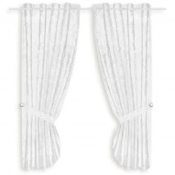 Gardinen-Set - weiß - 90x160 cm