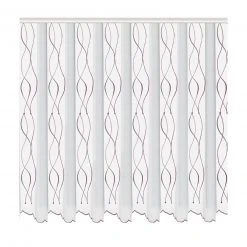 Gardine weiß-fuchsia 300x140 cm - Transparente Vorhänge für elegantes Ambiente