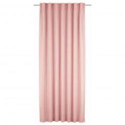 Schlaufenschal altrosé - blickdichte Gardine 135x175 cm - elegantes Vorhangdesign