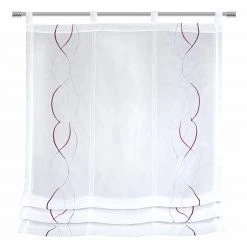 Raffrollo weiß-fuchsia 80x120 cm | Elegantes Rollo für Fenster | Raffrollos & Rollos