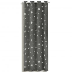 Verdunklungsvorhang grau 135x245 cm - Lichtschutz, Sichtschutz & Raumverdunklung