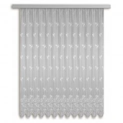 Gardine Jacquard-Langstore weiß 300x245 cm - Transparente Vorhänge
