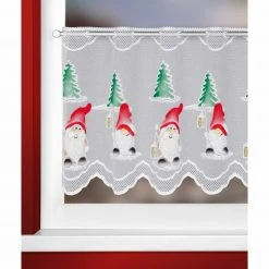 Scheibengardine Wichtel - weiß-bunt - 130x45 cm -Heimtextilien Verkäufe 2004014707 02 1600Wx1600H