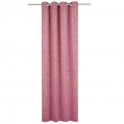 Ösenschal - Rosa-Silber - 135x245 cm | Blickdichte Gardinen & Vorhänge | Elegante Raumgestaltung