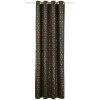 Ösenschal - Schwarz-Gold - 135x245 cm - Elegante blickdichte Gardine