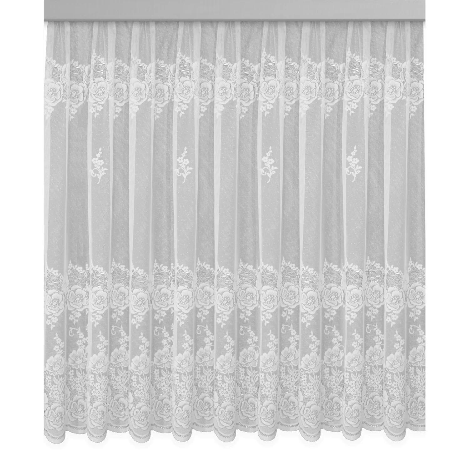 Gardine - Jaquard-Store - weiß - 450x145x cm 3 Gardine - Jaquard-Store - weiß - 450x145x cm