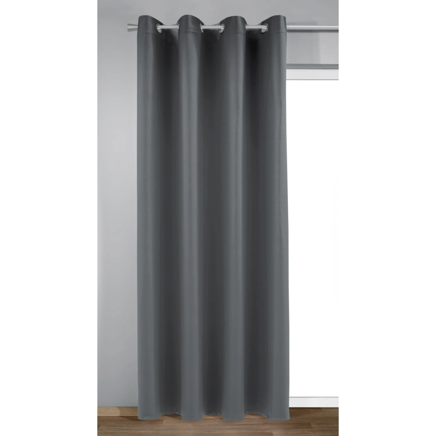 Verdunklungsvorhang - dunkelgrau - 140x235 cm 4 Verdunklungsvorhang - dunkelgrau - 140x235 cm – Bild 2