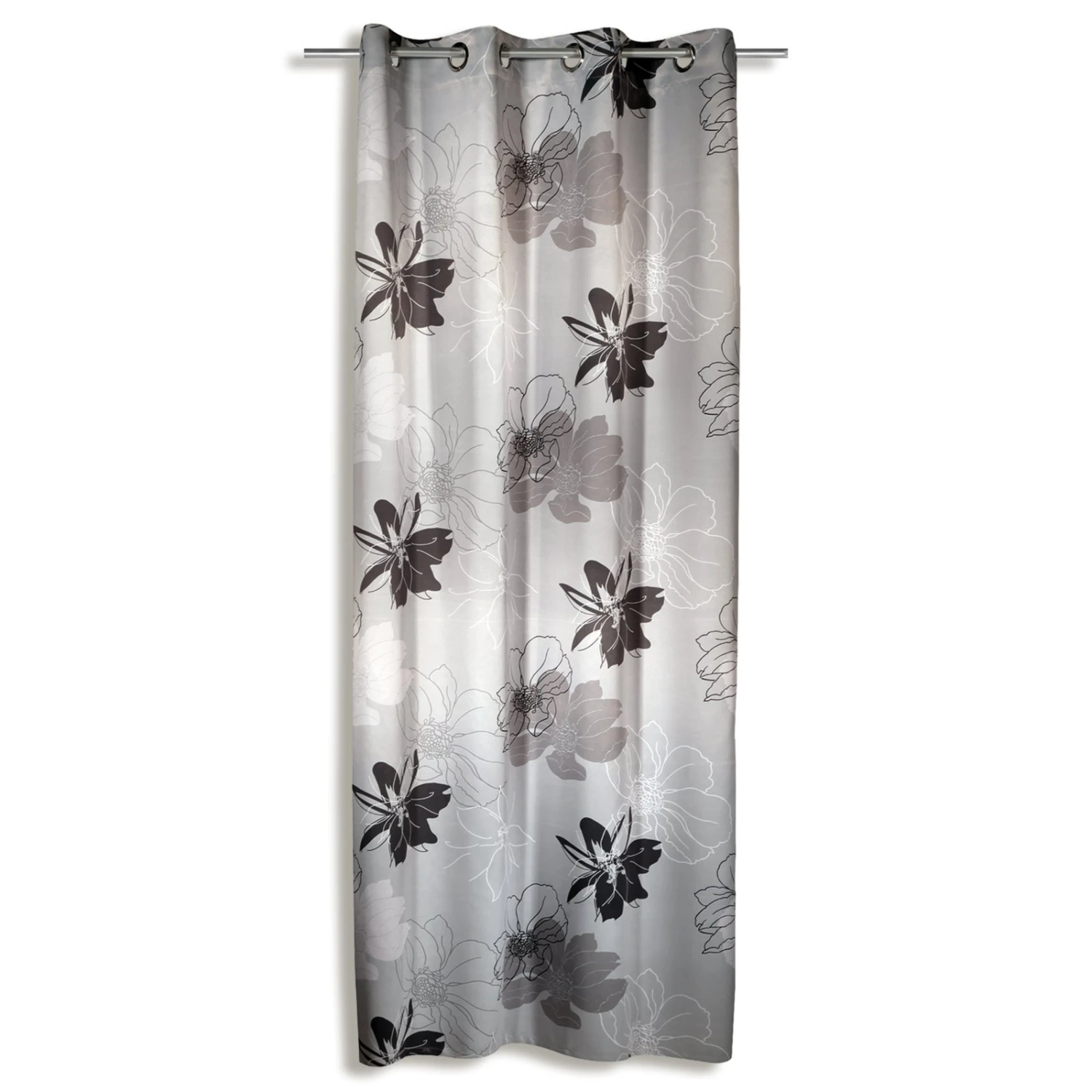 Ösenvorhang - silber - 135x245 cm 3 Ösenvorhang - silber - 135x245 cm