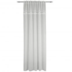 Schlaufenschal Offwhite 135x245 cm - Transparente Gardine, Lichtdurchlässig