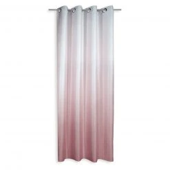 Ösenvorhang - rosé - Farbverlauf - 135x245 cm