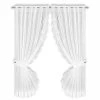 Gardinen Set - weiß - Raffhalter - 90x160 cm -Heimtextilien Verkäufe 2004025200 1600Wx1600H