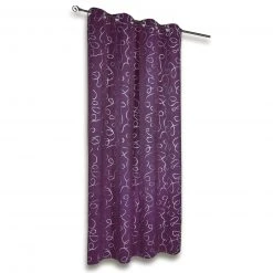 Ösenvorhang - beere - 135x245 cm
