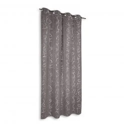 Ösenvorhang - taupe - 135x245 cm