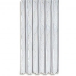 Weiß-Beige Transparenter Vorhang 300x245 cm - Elegante Gardine von Stick-Store