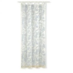 Schlaufenschal Champagner 140x235 cm - Transparente Gardine für stilvolles Ambiente