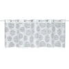 Ösenpanneaux weiß mit Kreisen - 135x45 cm - Scheibengardinen -Heimtextilien Verkäufe 2004048100 1600Wx1600H