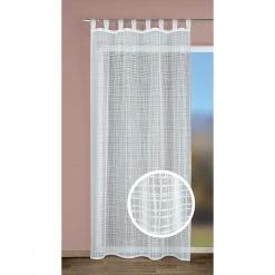 Schlaufenschal Weiß 140x245 cm - Transparenter Vorhang für elegante Räume -Heimtextilien Verkäufe 2004048900 04 1600Wx1600H