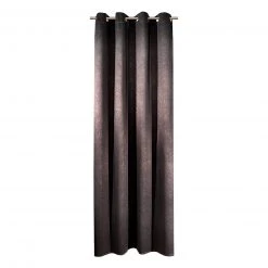 Ösenschal - Anthrazit - Kunstleder - 135x245 cm | Blickdichte Gardinen & Vorhänge