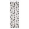 Schlaufenschal Schwarz-Weiß mit Rosenmuster - 135x245 cm, Transparente Gardine -Heimtextilien Verkäufe 2004077400 1600Wx1600H