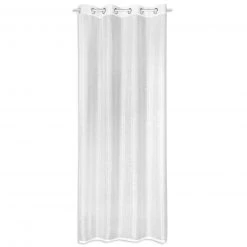 Ösenschal - Weiß - 135x245 cm - Transparente Gardine - Elegant & Lichtdurchlässig