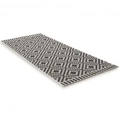 In-/Outdoor Teppich Anthrazit 80x200 cm - Hochwertiger Allwetterteppich für Garten, Terrasse und Wohnbereich