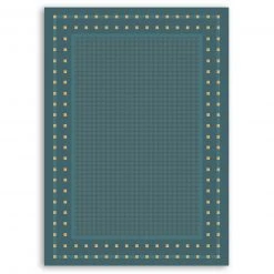 In-/Outdoor Teppich blau 160x230 cm - Wasserdicht & Langlebig