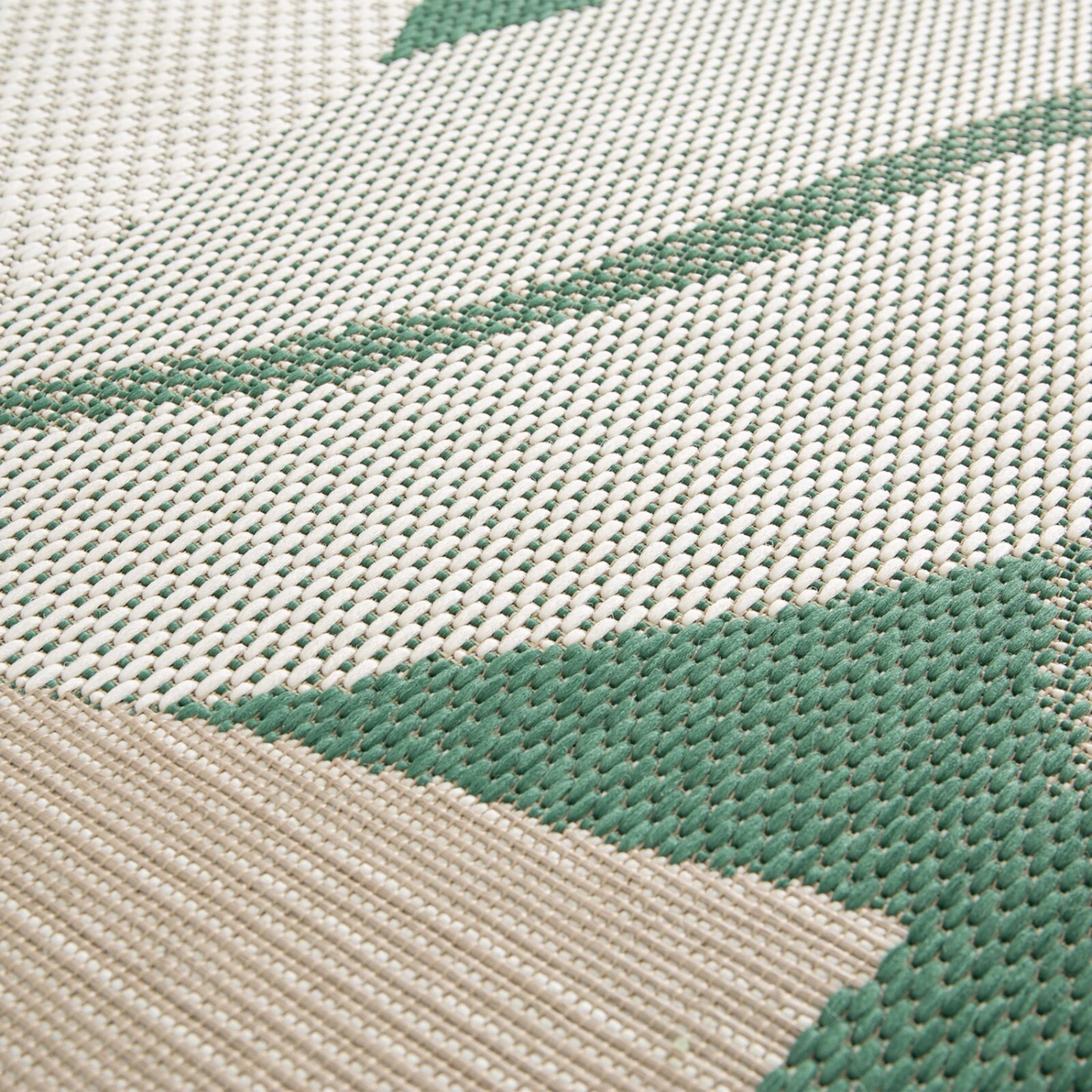 In-/Outdoorteppich - Grün-Beige - Blumenmuster - 80x150 cm - Wasserdicht & Langlebig 5 In-/Outdoorteppich - Grün-Beige - Blumenmuster - 80x150 cm - Wasserdicht & Langlebig – Bild 3