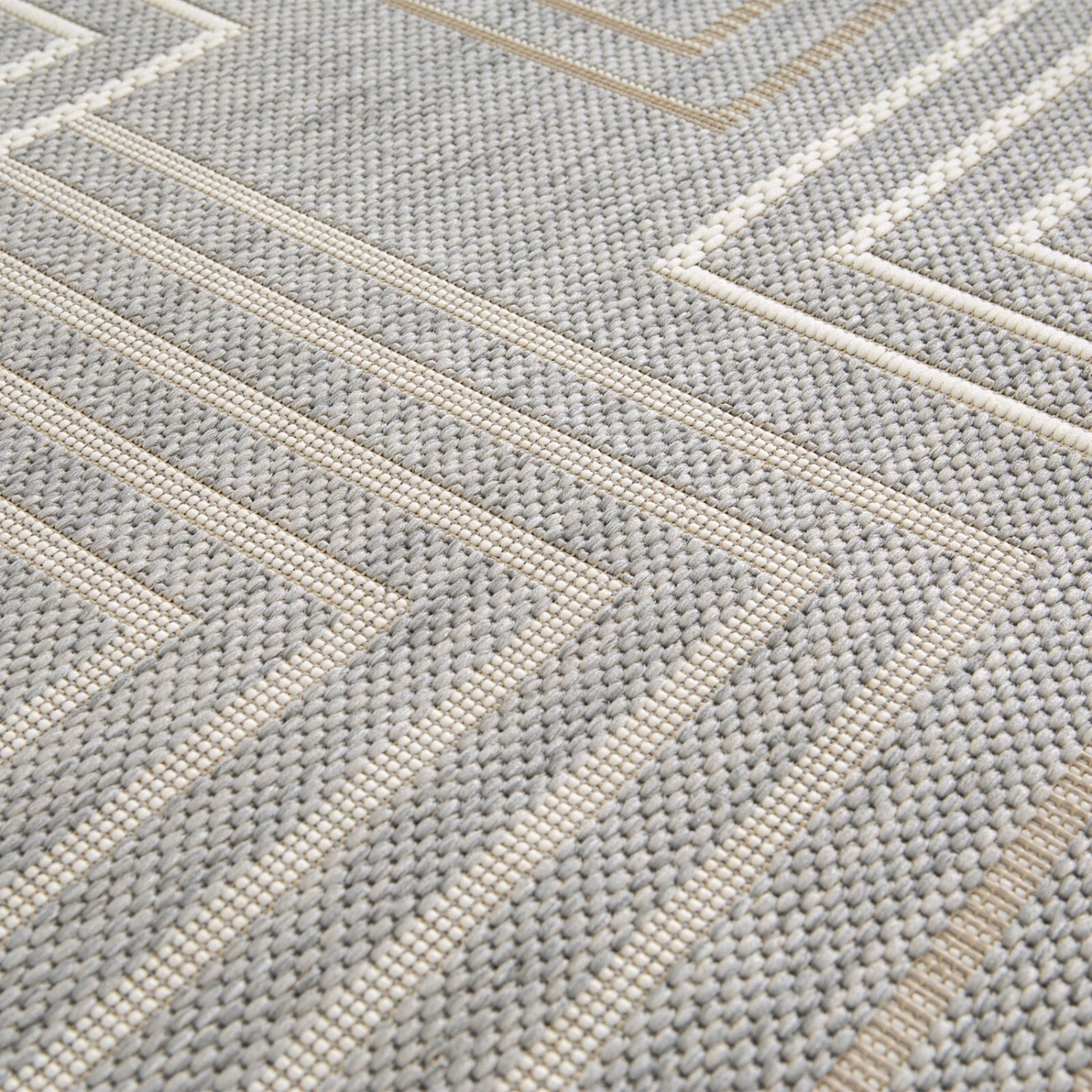 In-/Outdoorteppich - graumix - Linien - 80x150 cm 5 In-/Outdoorteppich - graumix - Linien - 80x150 cm – Bild 3