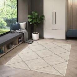 In-/Outdoorteppich - creme-beige - Rauten - 80x150 cm 10 In-/Outdoorteppich - creme-beige - Rauten - 80x150 cm -Heimtextilien Verkäufe 2035022605 03 1600Wx1600H