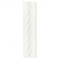 Flächenvorhang weiß 60x245 cm - Moderner Schiebevorhang für jedes Zuhause