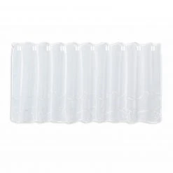 Scheibengardine - weiß - Stickerei - 150x50 cm