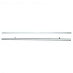 Klemmleiste für Schiebevorhang - Chrom matt - 60 cm | Gardinenstangen-Zubehör