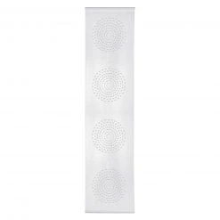 Schiebevorhang Kreise Weiß 60x245 cm - Moderner Sichtschutz für Fenster