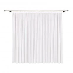 Gardine - weiß - 450x150 cm