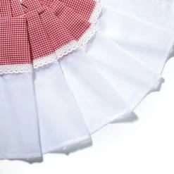 Bistrogardine in rot-weiß kariert, 150x50 cm - Elegante Scheibengardine für Ihr Zuhause -Heimtextilien Verkäufe 2097040500 03 1600Wx1600H