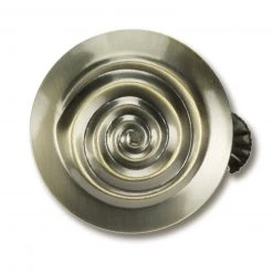 Raffhalter - bronziert - Kringel | Elegante Vorhanghalter für stilvolle Fensterdekoration