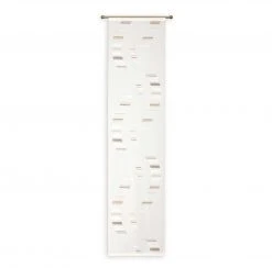 Schiebevorhang - weiß-anthrazit - 60x245 cm