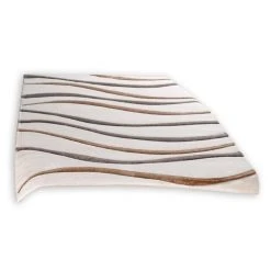 Kurzflorteppich - beige - 140x200 cm