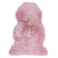 Fellteppich - altrosa - echtes Schaffell