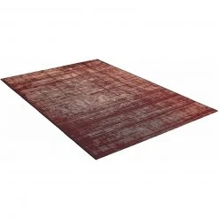 In-/Outdoor-Teppich rot 80x150 cm - robuster, wetterfester Teppich für Garten, Terrasse oder Wohnzimmer