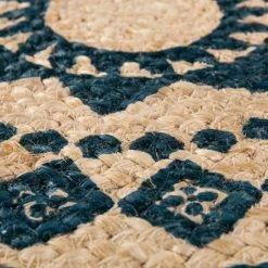 Natur Rundteppich Ø 120 cm - Gemusterter Teppich für stilvolles Wohnen -Heimtextilien Verkäufe 2227019230 02 1600Wx1600H