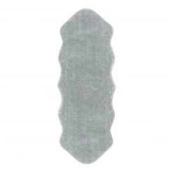 Kunstfell-Teppich - hellgrau - 55x160 cm -Heimtextilien Verkäufe 2227019401 09 1600Wx1600H