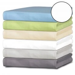 Jersey-Spannbettlaken - Weiß - 100x200 cm - Bequem & Atmungsaktiv