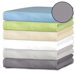 Jersey-Spannbettlaken Anthrazit 100x200 cm - Weich & Atmungsaktiv